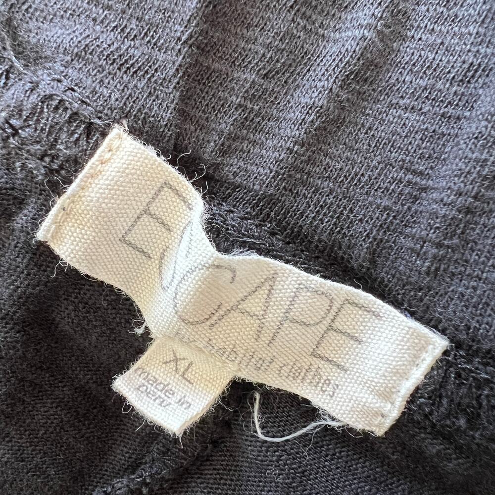 Escape Habitat Clothing Pants Women's XL Black Textured Cotton On The Go Capri - Picture 10 of 12